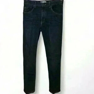 Wrangler Boy’s Blue Straight Jeans Size 16 Mid Rise Durable Denim